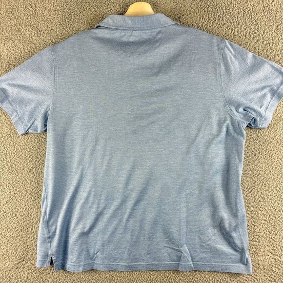 PETER MILLAR Shirt Men Large Blue Crown Cool Golf Polo Golfer Rugby Casual - Picture 6 of 12